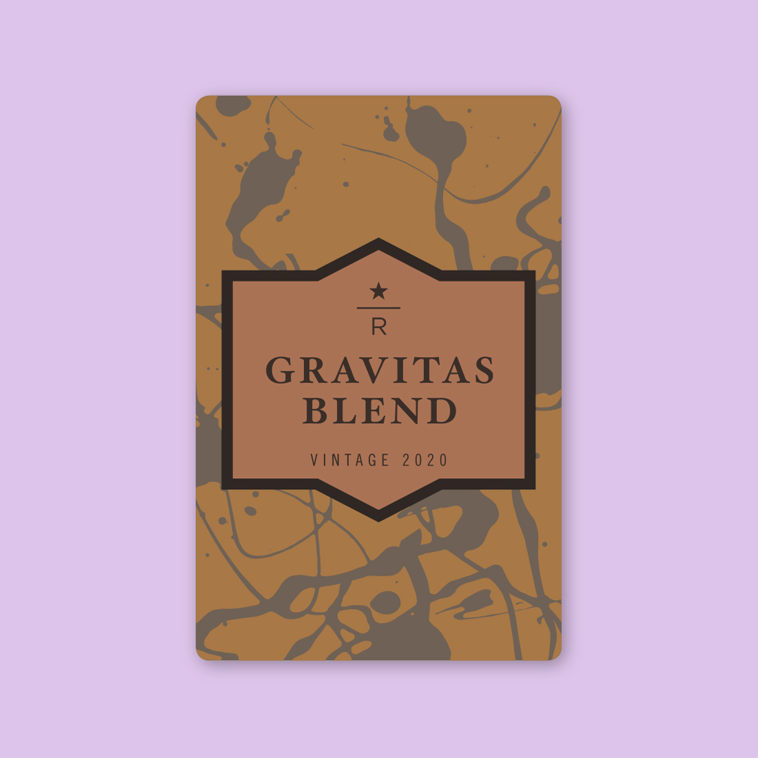 Coffee card illustration for GRAVITAS® BLEND VINTAGE 2020