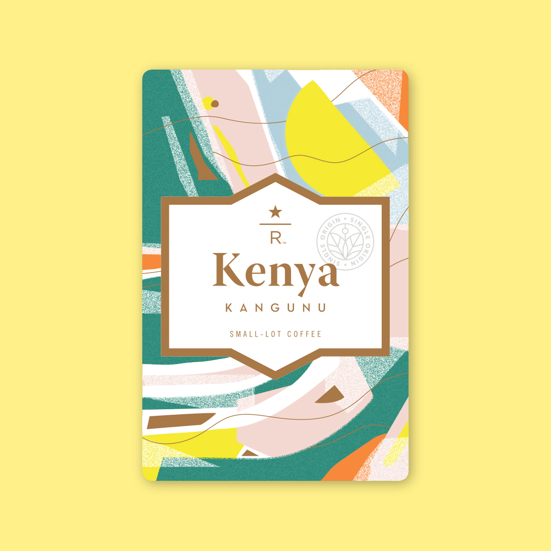 Coffee card illustration for KENYA KANGUNU