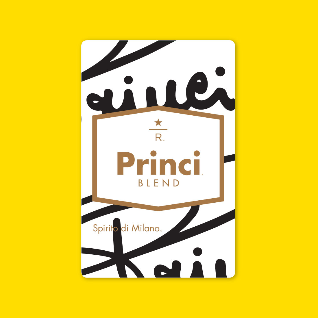 Coffee card illustration for PRINCI™ BLEND