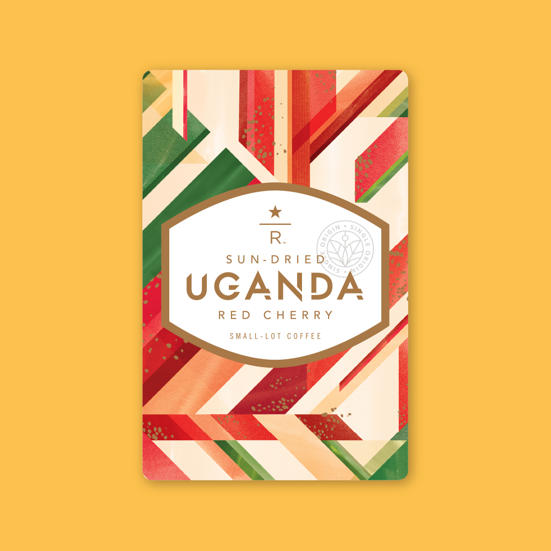 Coffee card illustration for SUN-DRIED UGANDA RED CHERRY